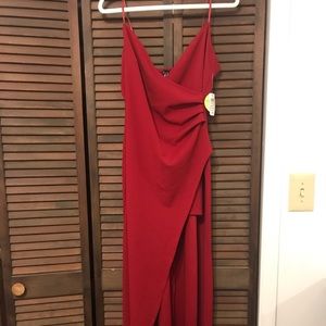 Red formal dress
